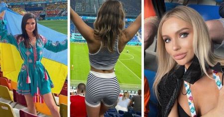The hottest Russian and Ukrainian fans in the UEFA EURO 2020 group stage (24 photos)